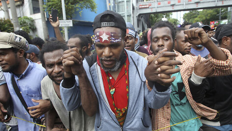 Už Papua nepriklausomybę pasisakantys aktyvistai 