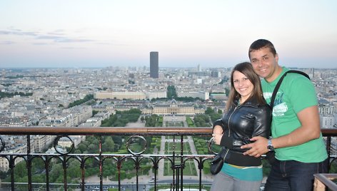 Antanas ir Sandra Paryžiuje