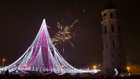 Vilnius pasitiko Naujuosius 2018-uosius metus