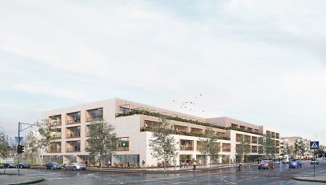 Architektų pasiūlyti Pilaitės mokyklos projektai