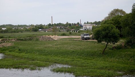 Paplūdimys prie Kėdainių Skongalio užtvankos