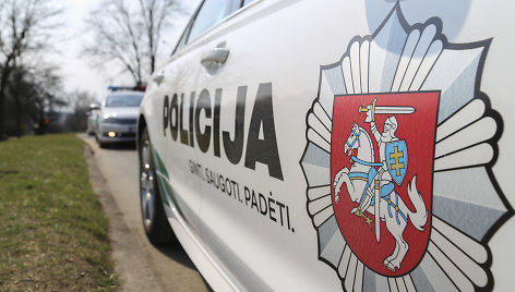 Kelių policijos reido akimirka