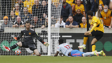 Davidas De Gea gelbėja savo ekipą nuo įvarčio Vulverhamptone