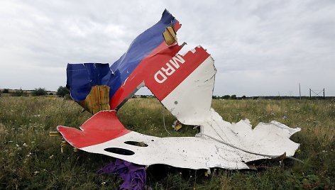 Numušto „Malaysia Airlines“ lėktuvo nuolaužos Donecke, Ukrainoje.