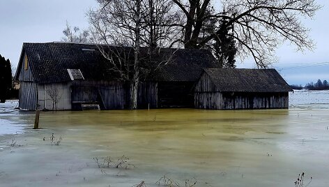 Ledo gniaužtuose Alytausrajhone, Aleknonių kaime