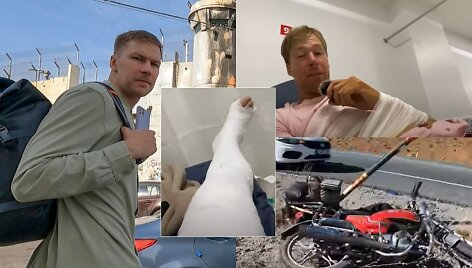 Paulius Samo&scaron;ka važiuodamas motociklu patyrė nelaimę Turkijoje