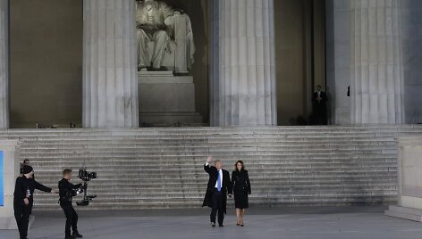 Va&scaron;ingtone koncertu pasitiktas Donaldas Trumpas 