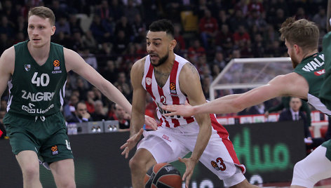 Mačas Graikijoje: Pirėjo „Olympiakos“ – Kauno „Žalgiris“.