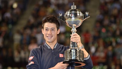 Kei Nishikoris antrą kartą laimėjo turnyrą Japonijoje