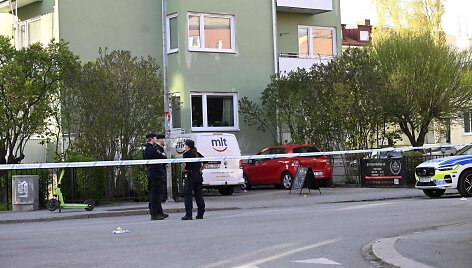 &Scaron;audymo incidentas Upsaloje / FREDRIK SANDBERG / AFP