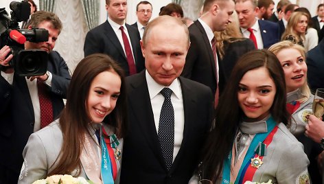 Alina Zagitova, Vladimiras Putinas ir Jevgenija Medvedeva