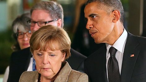 A.Merkel ir B.Obama.