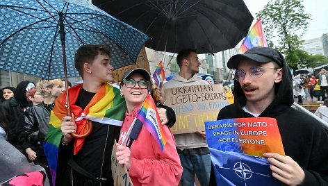 Kyiv Pride&#34; reiškia įvairovės šventimą. / SERGEI SUPINSKY / AFP