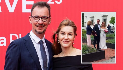 Vytautas Kernagis jaunesnysis su mylimąją Indre