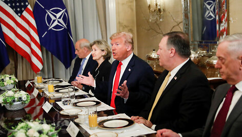 D.Trumpo ir J.Stoltenbergo susitikimas