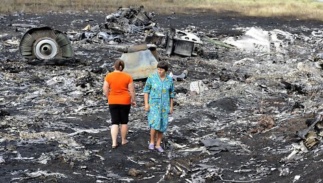 Malaizijos lėktuvo &bdquo;Boeing 777&ldquo; katastrofos vieta rytų Ukrainoje