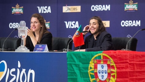 &bdquo;Eurovizijos&ldquo; nugalėtojo Salvadoro Sobralo  spaudos konferencija 
