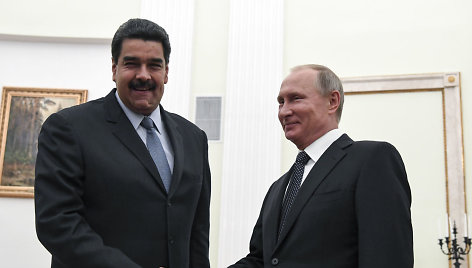 Nicolas Maduro ir Vladimiras Putinas