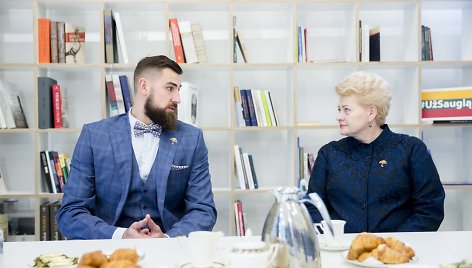 Jonas Valančiūnas ir Dalia Grybauskaitė