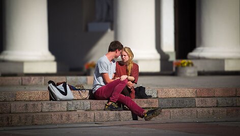 Saulės nutviekstas Vilnius ir vilniečiai.