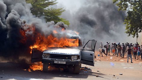 Protestuotojai Burkina Faso sostinėje