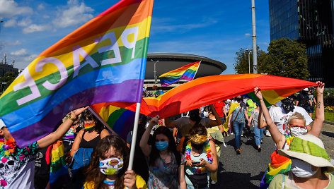 LGBT bendruomenės protestas Lenkijos Katovicų mieste