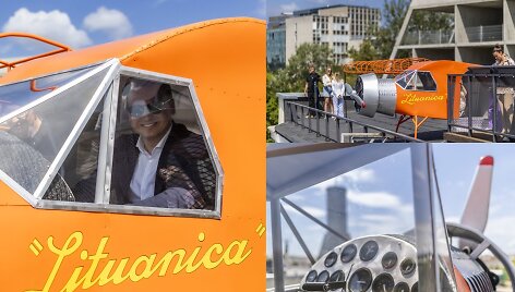 Energetikos ir technikos muziejuje Vilniuje eksponuojama lėktuvo &bdquo;Lituanica&ldquo; kopija