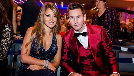 Lionelis Messi ir Antonella Roccuzzo