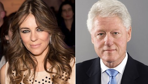 Elizabeth Hurley ir Billas Clintonas