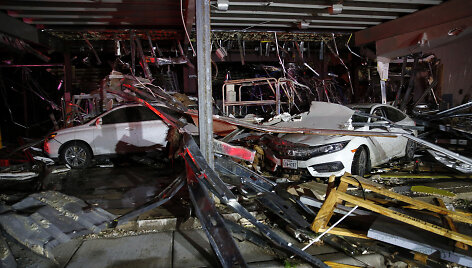 Tornado padariniai Teksase