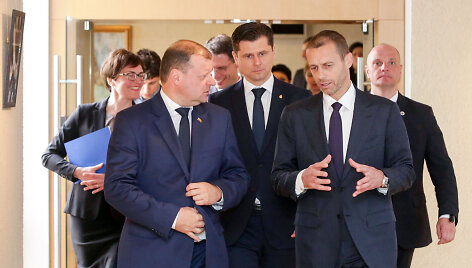 Aleksandras Čeferinas, Saulius Skvernelis ir Tomas Danilevičiu