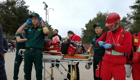 Greitosios pagalbos medikai Palangoje surengė žaidynes, kurių metu mokosi įvairiose situacijose gelbėti žmones.