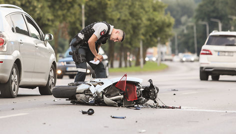 Motociklo avarija Kaune