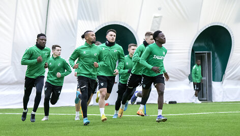 &bdquo;Kauno Žalgirio&ldquo; futbolininkų treniruotė