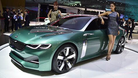 &bdquo;KIA Novo&ldquo; pristatymas Seulo automobilių parodoje