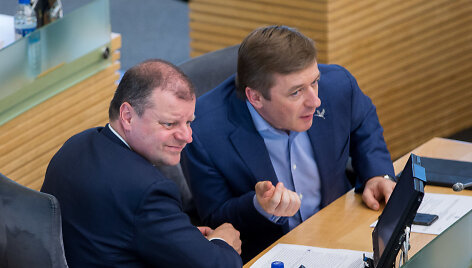 Saulius Skvernelis ir Ramūnas Karbauskis