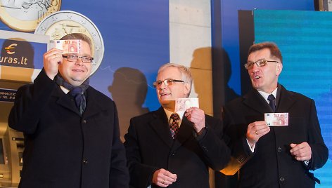 Vitas Vasiliauskas, Rimantas Šadžius ir Algirdas Butkevičius ir Taavi Roivas