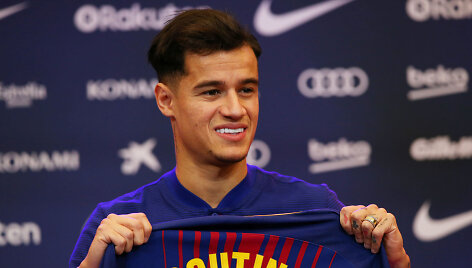 Pristatytas &bdquo;Barcelona&ldquo; komandos naujokas Philippe Coutinho