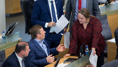 Ramūnas Karbauskis ir Agnė &Scaron;irinskienė