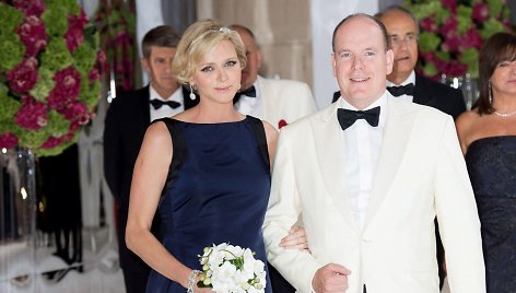 Princesė Charlene ir princas Albertas