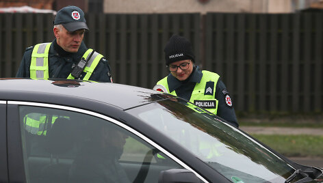 Policijos reidas Kauno Europos pr.