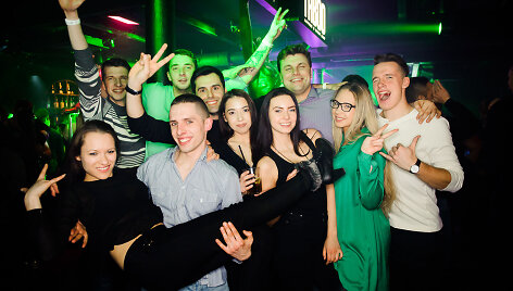 Vakarėlio &bdquo;Taboo&ldquo; klube akimirka