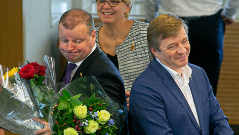 Saulius Skvernelis ir Ramūnas Karbauskis