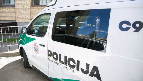 Policijos ekspertų automobilis