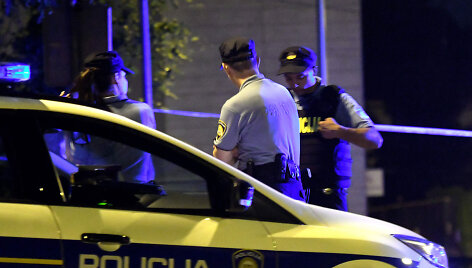 Zagrebo policija įvykio vietoje