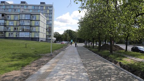 Sostinės Lazdynų rajono centre  tvarkoma aplinka ir infrastruktūra 
