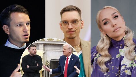 Linas Kojala, Mantas Bertulis, Indrė Stonkuvienė, Volodymiro Zelenskio ir Donaldo Trumpo susitikimas