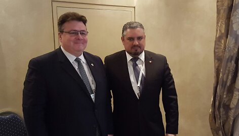 Linas Linkevičius ir Andrejus Galburas