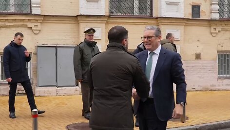 Volodymyras Zelenskis ir Keiras Starmeris