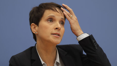 Nacionalistinės partijos &bdquo;Alternatyva Vokietijai&ldquo; (AfD) bendrapirmininkė Frauke Petry 
